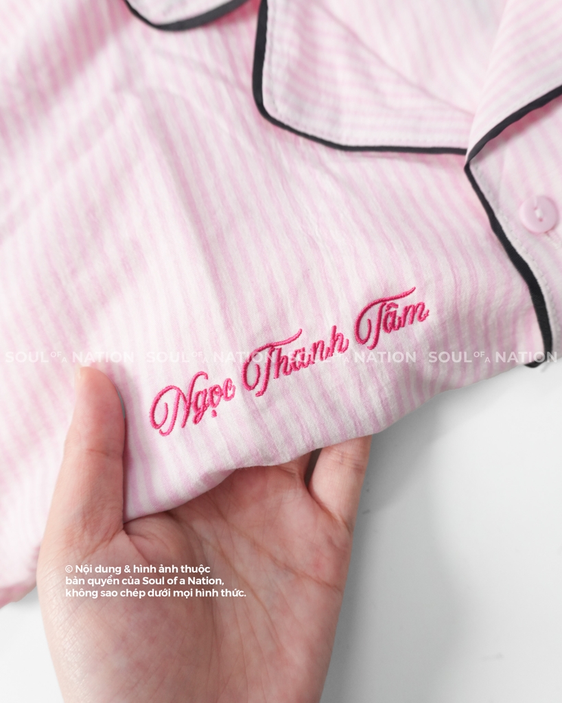 Thêu gia công áo Pijama 