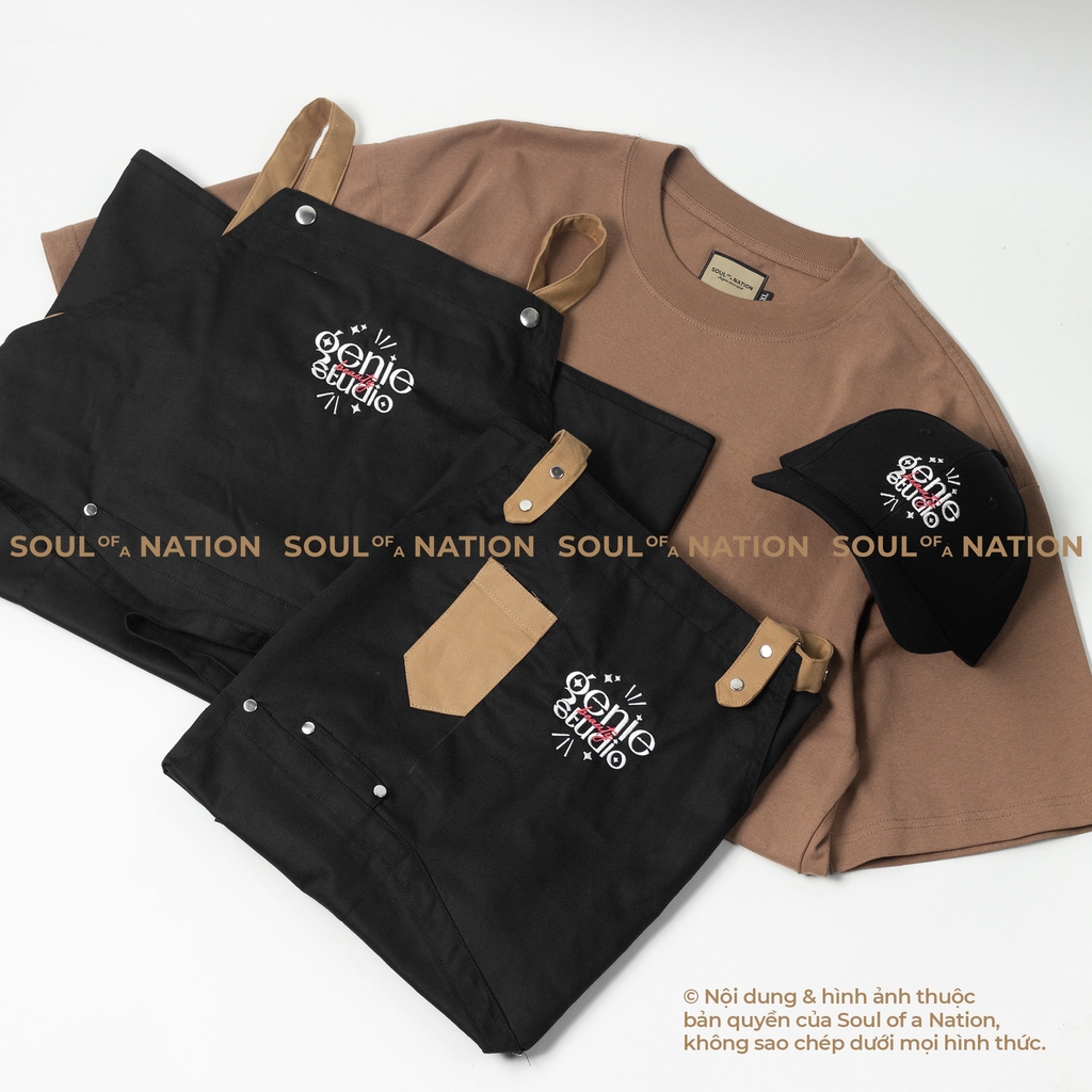 Dự án Tạp dề dài đồng phục thêu Genie Studio theo yêu cầu