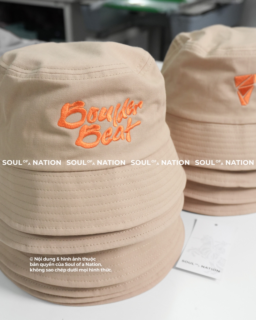 Dự án Nón bucket thêu Boulder Beat theo yêu cầu