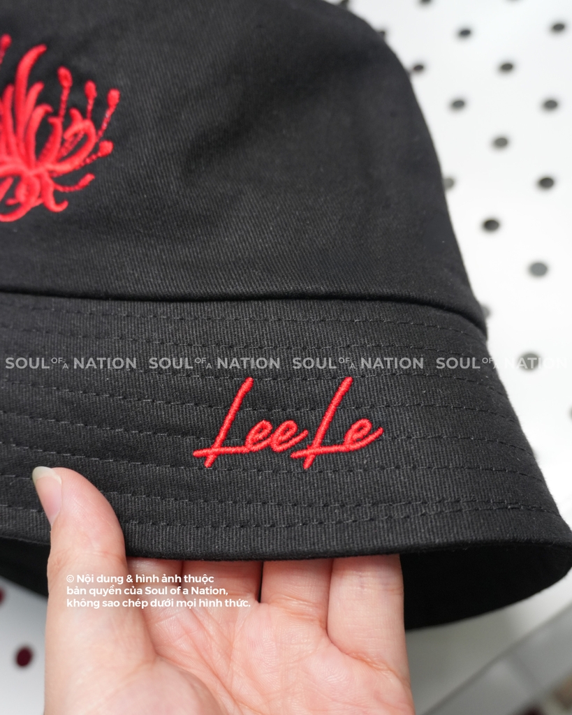 Dự án Nón bucket thêu Hoa bỉ ngạn theo yêu cầu