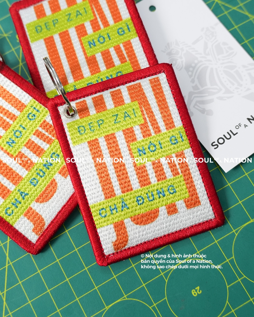 Patch in nhuộm chỉ ĐẸP ZAI NÓI GÌ CŨNG ĐÚNG theo yêu cầu