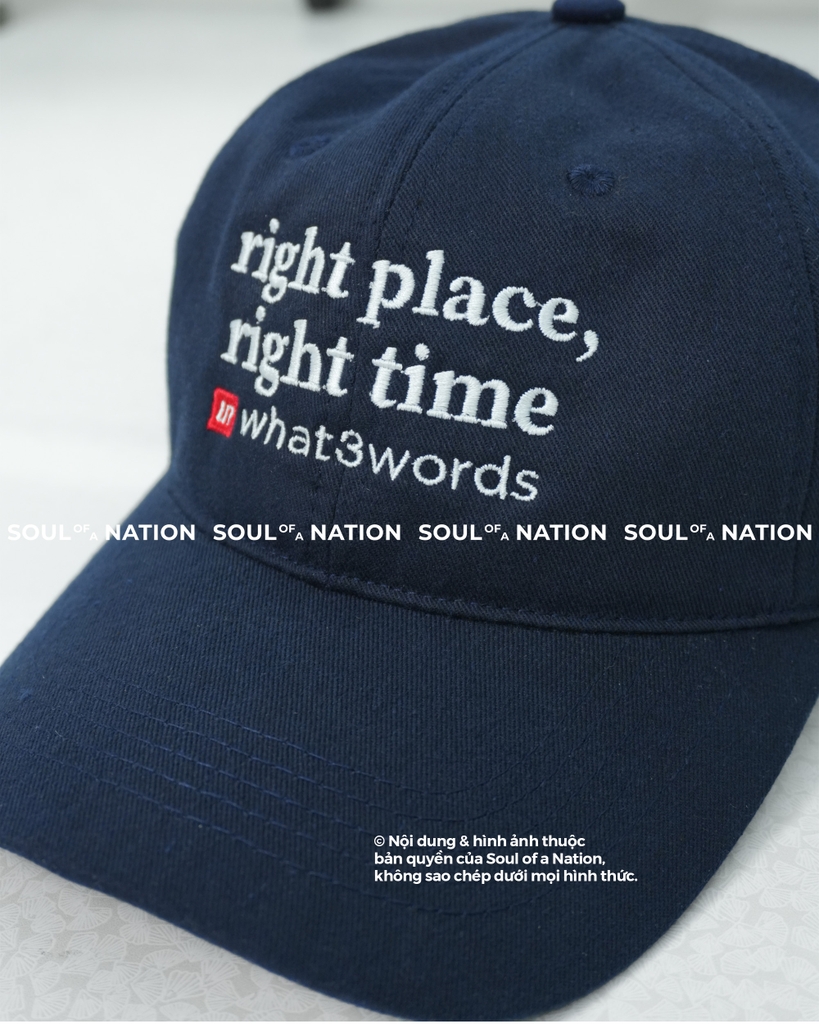 Dự án Nón lưỡi trai thêu theo yêu cầu Right Place, Right Time