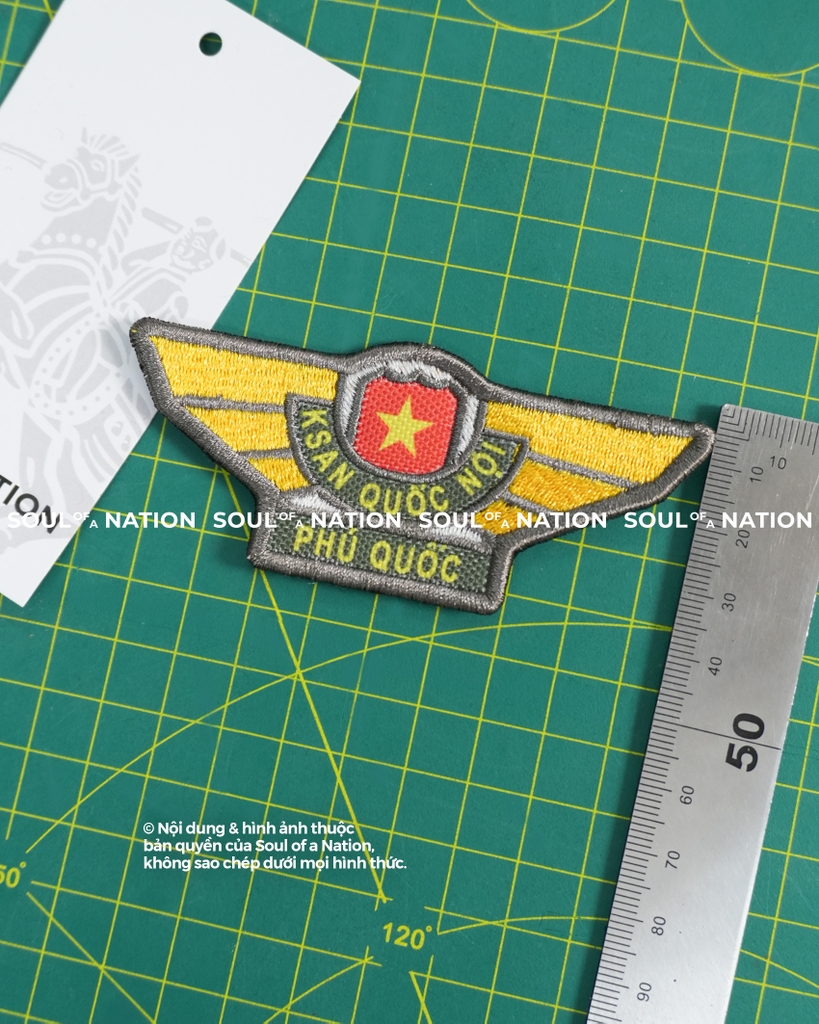 Patch in thêu hình ôm viền Phú Quốc theo yêu cầu