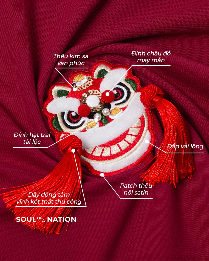 Áo Polo - Thêu Patch Lân Việt 2026