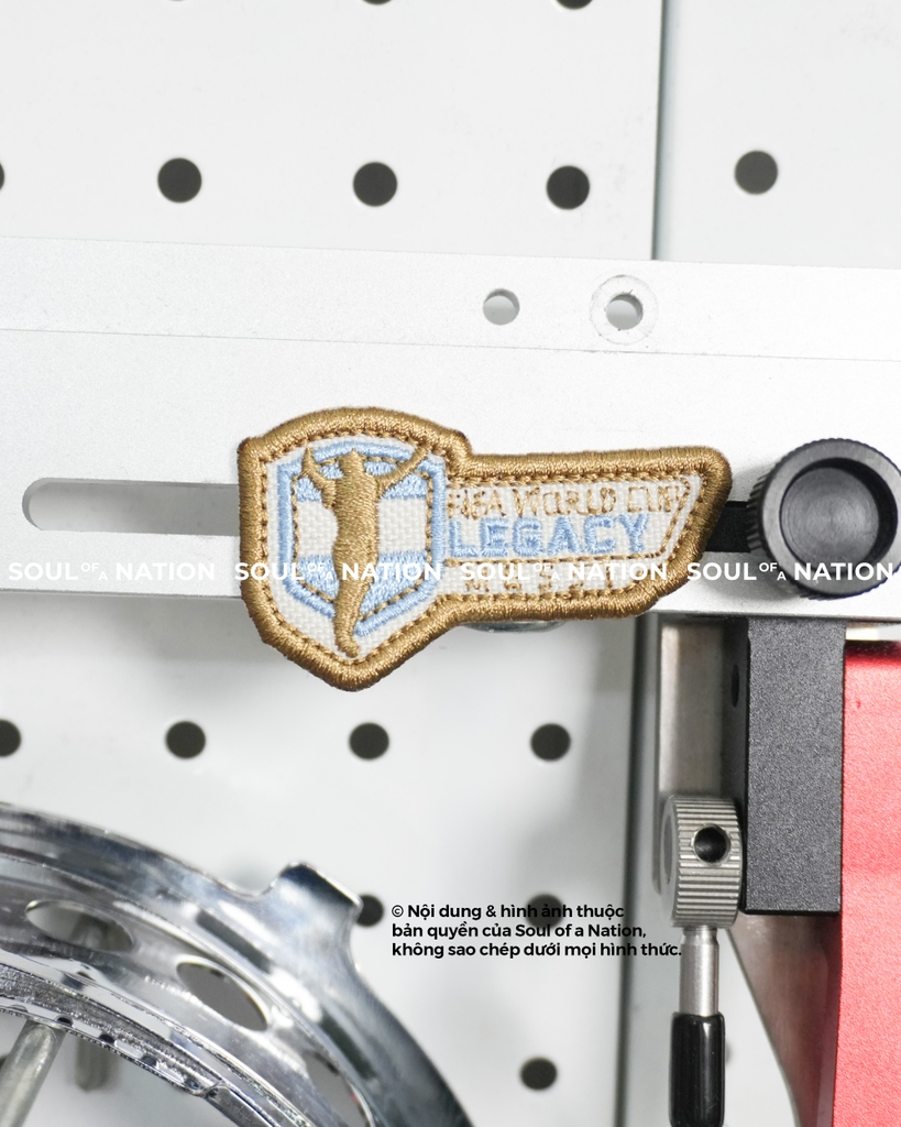 Patch thêu hình ôm viền FIFA WORLD CUP, MESSI theo yêu cầu