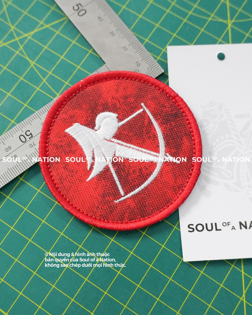 Patch in thêu hình ôm viền Bắn cung theo yêu cầu