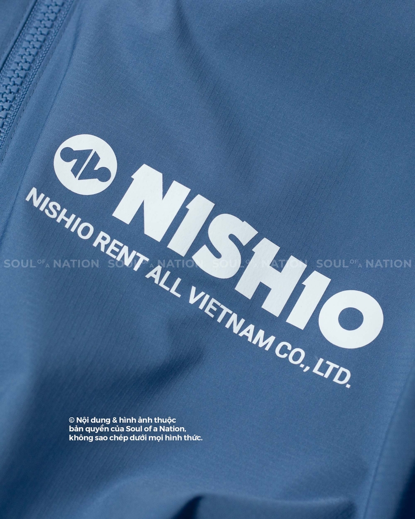 In gia công áo khoác NISHIO theo yêu cầu