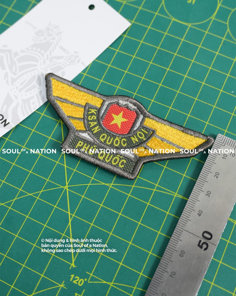 Patch in thêu hình ôm viền Phú Quốc theo yêu cầu