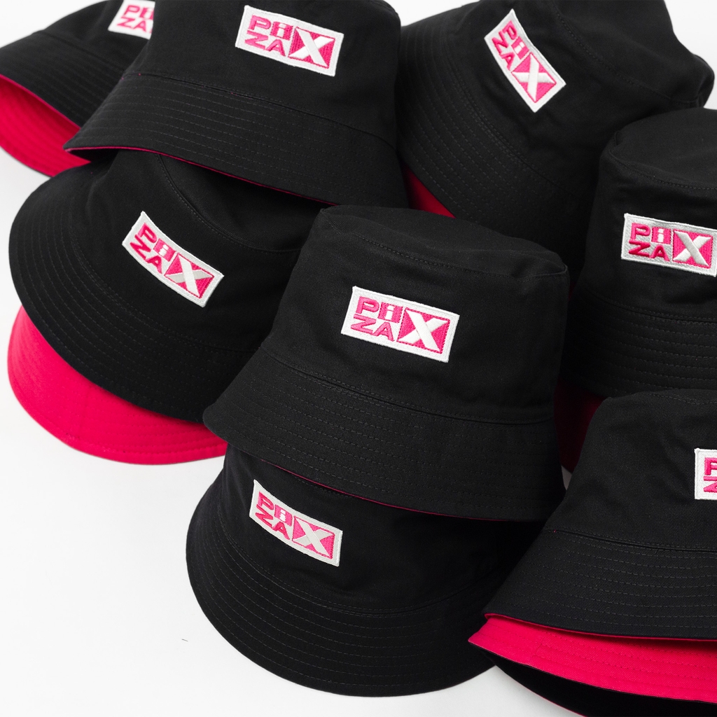 Dự án Nón bucket đồng phục thêu Pizax theo yêu cầu