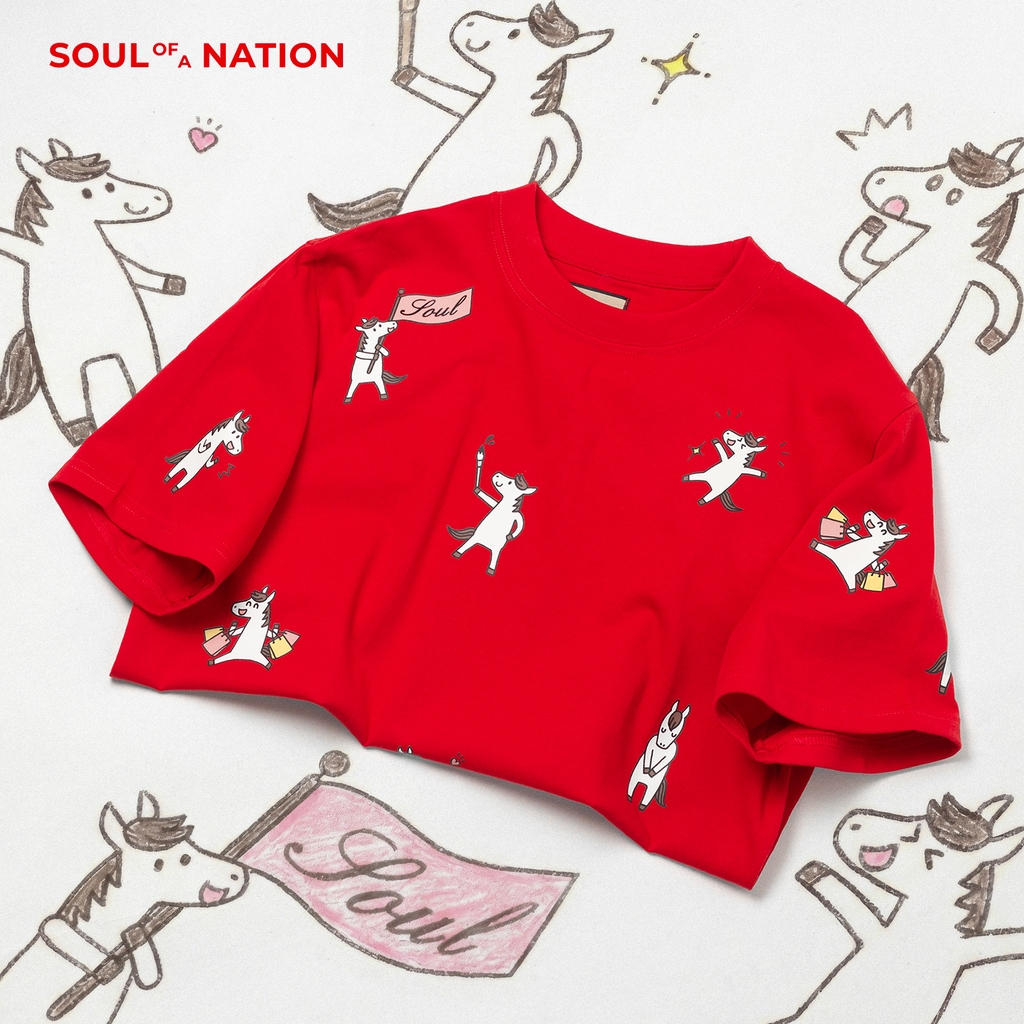 Áo Thun - In Ngựa Pattern