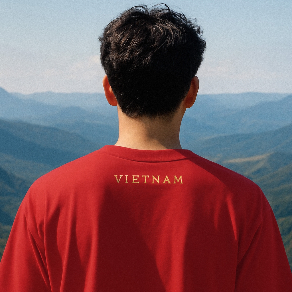 Áo Thun - Cờ Đỏ Sao Vàng Kim Tuyến
