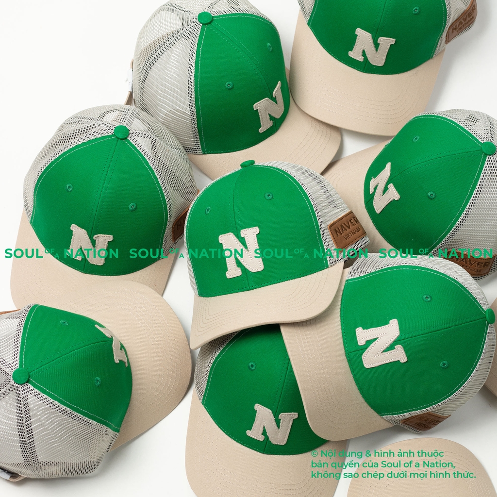 Dự án Nón trucker đồng phục patch da thêu Naver theo yêu cầu