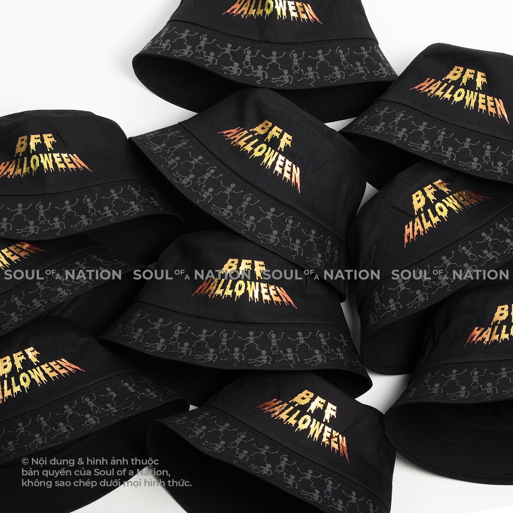 Dự án Nón bucket đồng phục in BFF Halloween theo yêu cầu