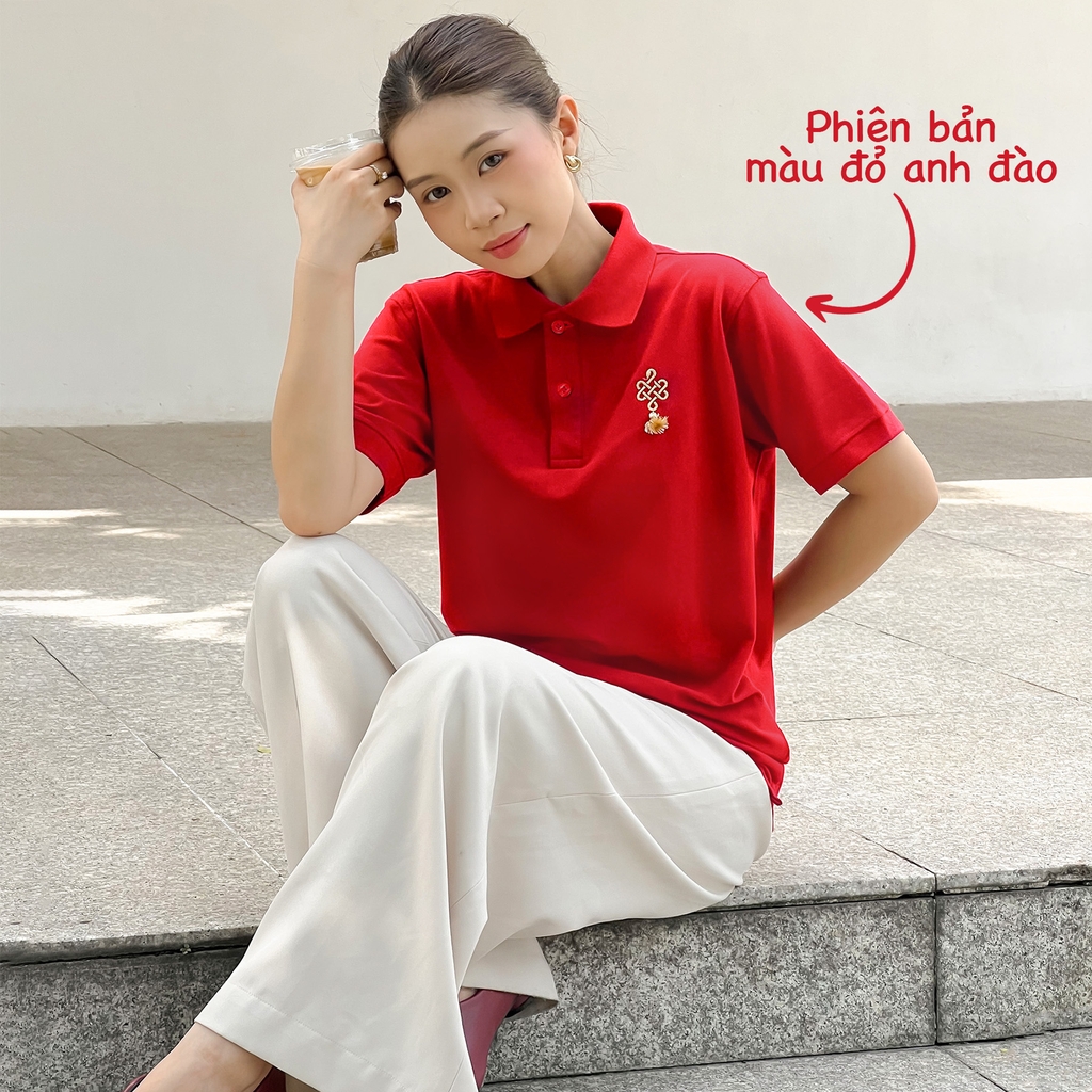 Áo Polo - Thêu Kim Tỵ Đồng Tâm