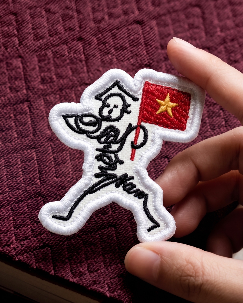 Patch Thêu - Ký Họa Của Bác Hồ