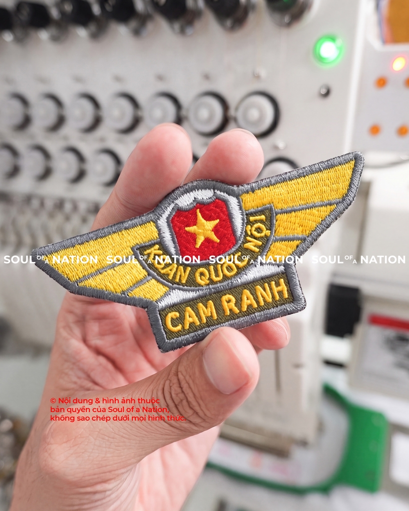 Patch thêu hình ôm viền Khách Sạn Quốc Nội Cam Ranh theo yêu cầu