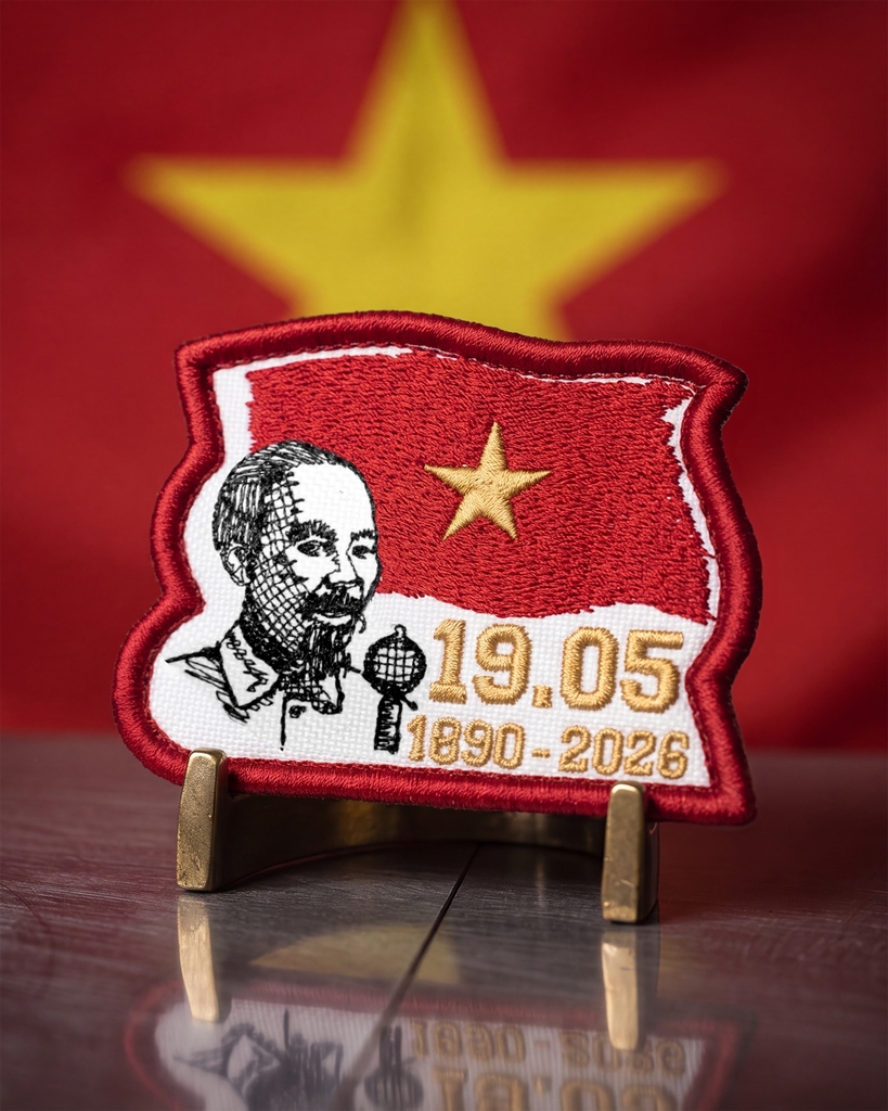 Patch Thêu - Chân Dung Bác Hồ