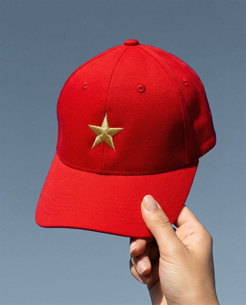 Nón lưỡi trai - Thêu Sao Vàng Kim Tuyến Việt Nam