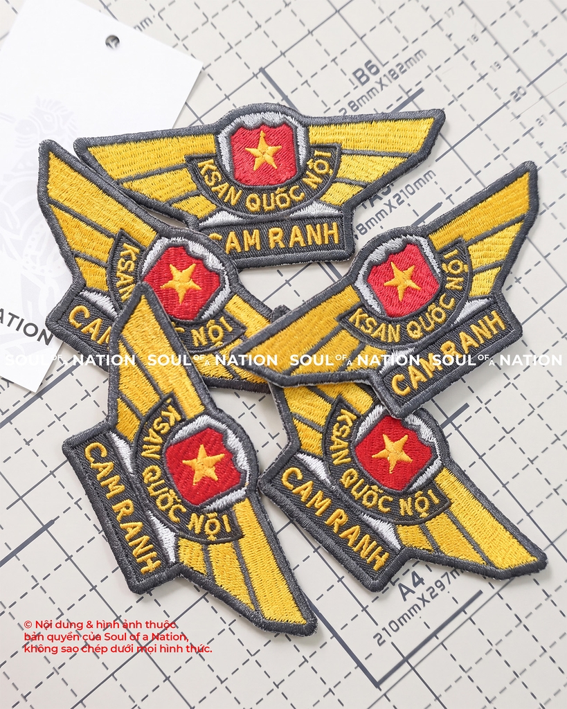 Patch thêu hình ôm viền Khách Sạn Quốc Nội Cam Ranh theo yêu cầu