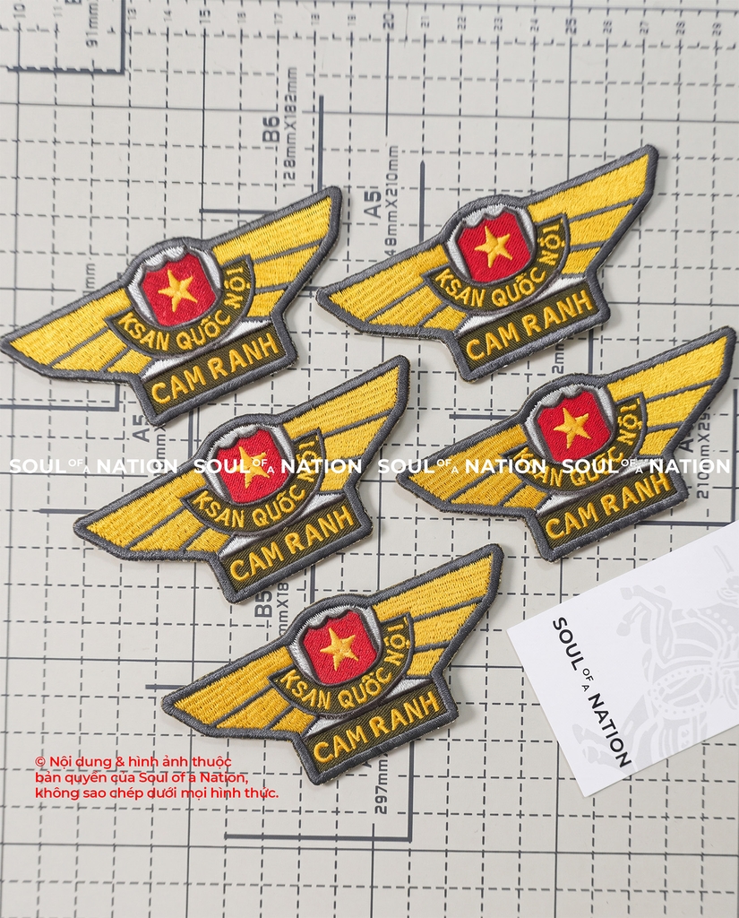 Patch thêu hình ôm viền Khách Sạn Quốc Nội Cam Ranh theo yêu cầu