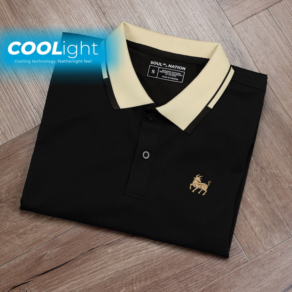 Áo Polo COOLight Phối Cổ - Thêu 12 Con Giáp Tinh Tế