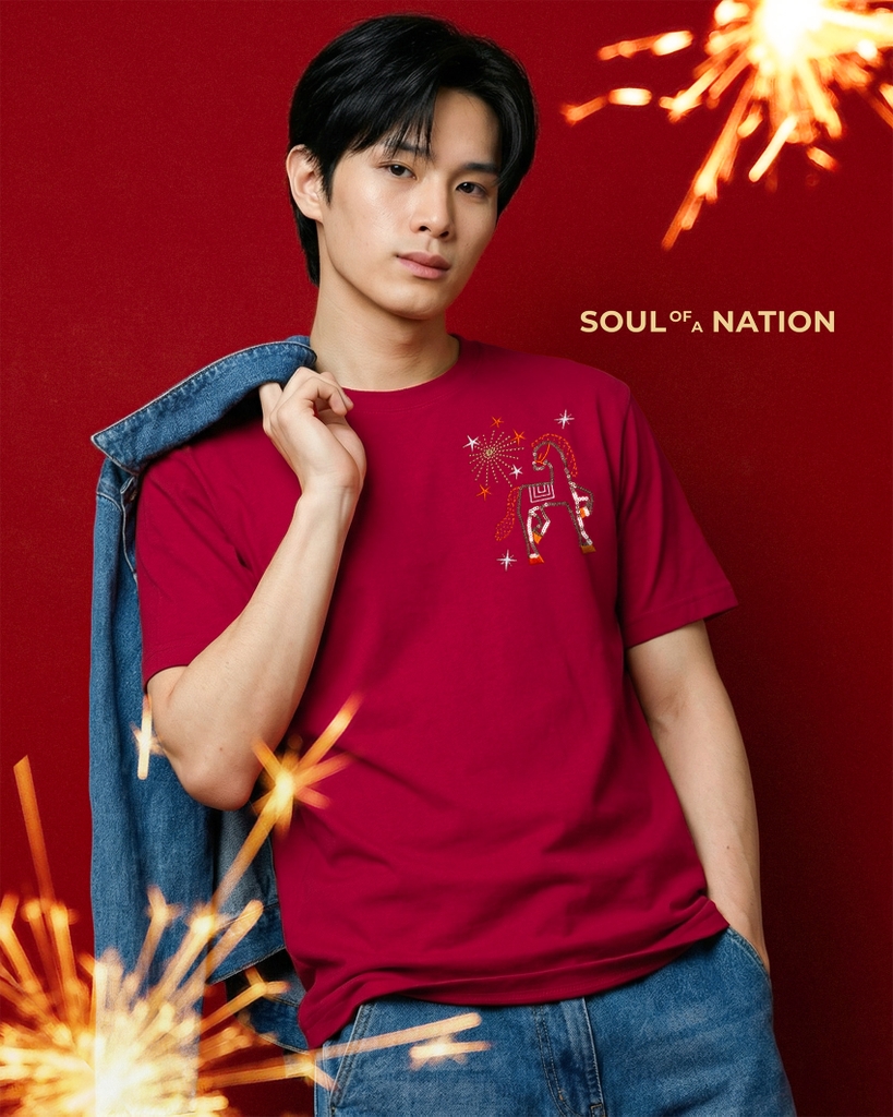 Áo Thun - Thêu Bính Ngọ Phồn Hoa