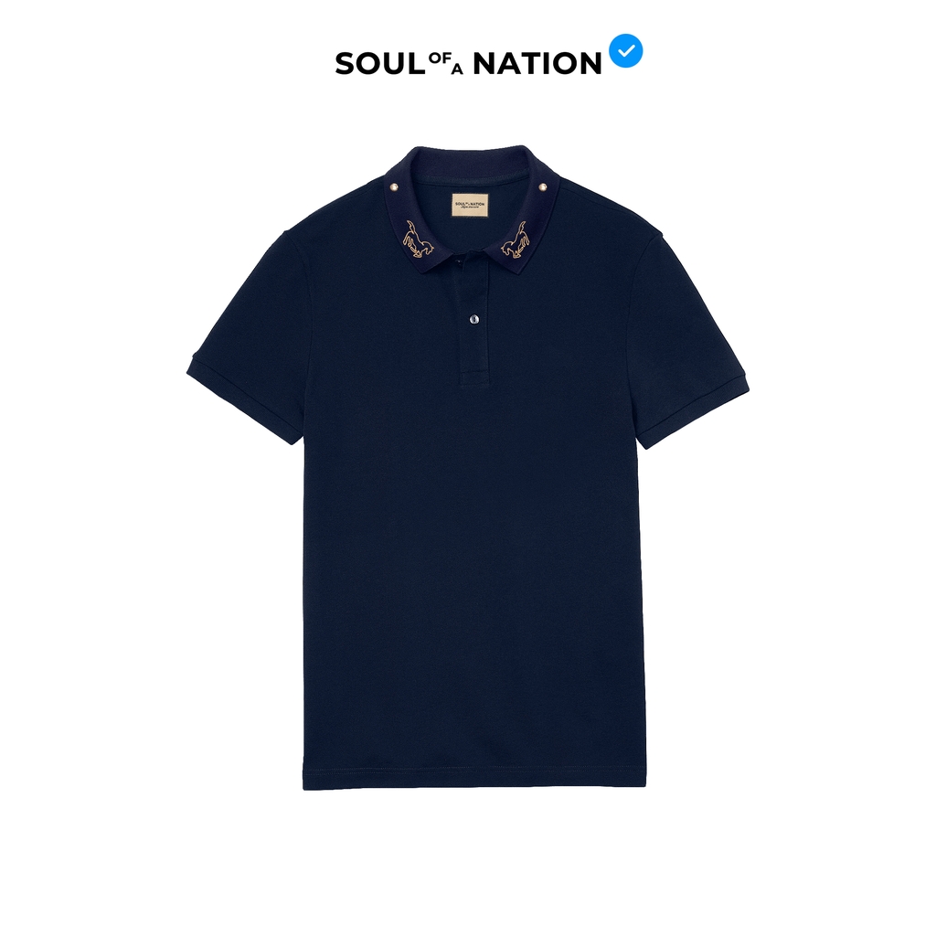 Áo Polo - Thêu Song Mã Phi Phong