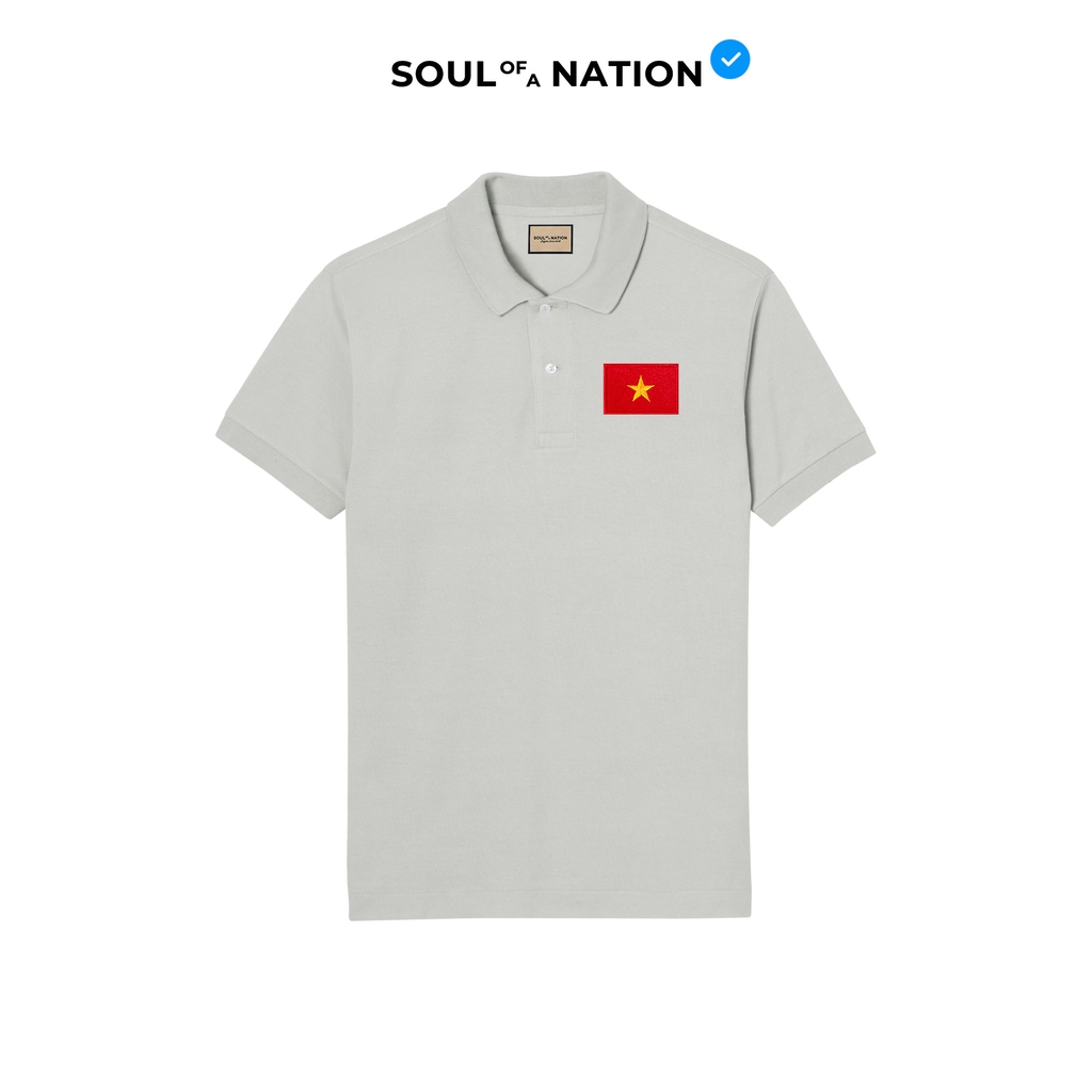 Áo Polo - Patch Thêu Lá Cờ Việt Nam