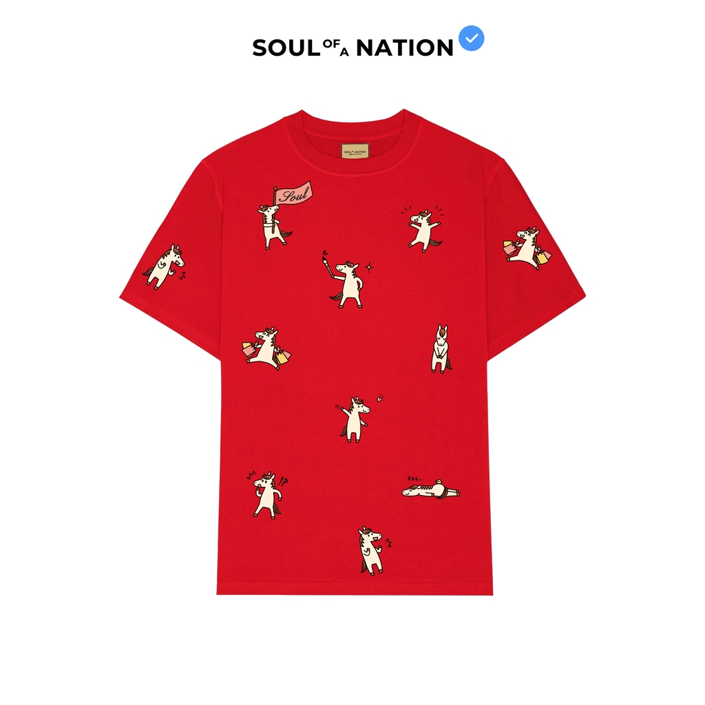 Áo Thun - In Ngựa Pattern