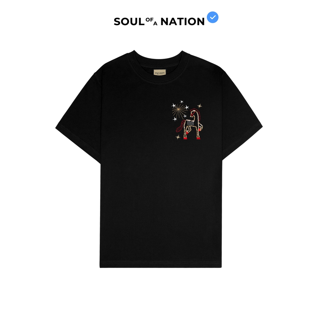 Áo Thun - Thêu Bính Ngọ Phồn Hoa