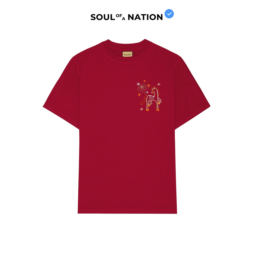 Áo Thun - Thêu Bính Ngọ Phồn Hoa