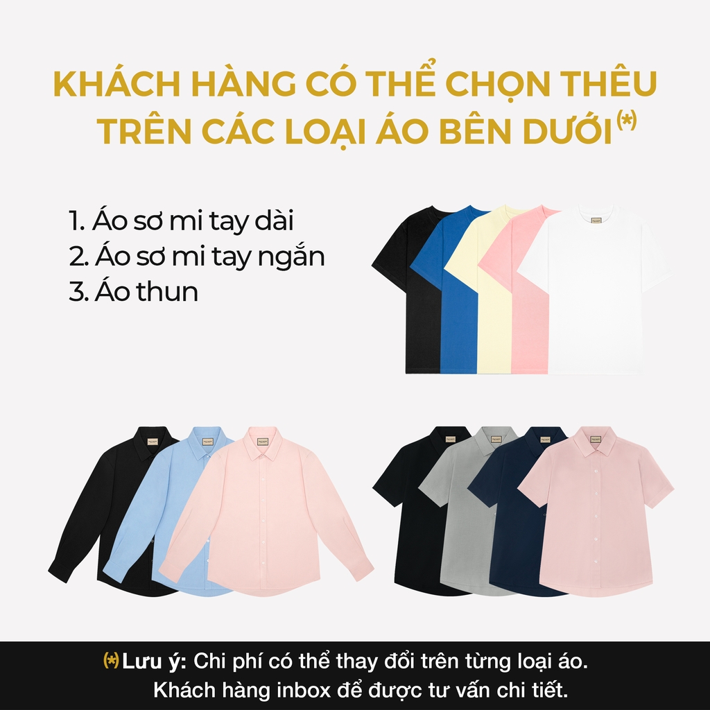 Áo Polo Thêu Ruy Băng Thủ Công - Rồng Phú Quý XANH