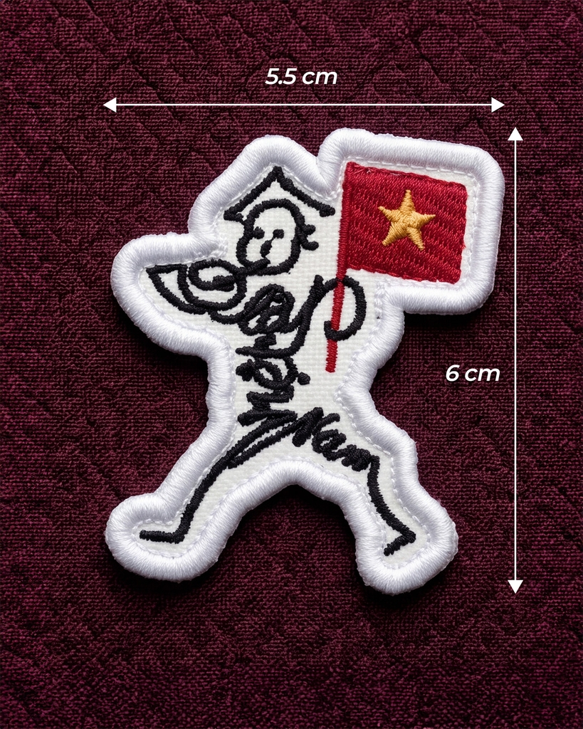 Patch Thêu - Ký Họa Của Bác Hồ