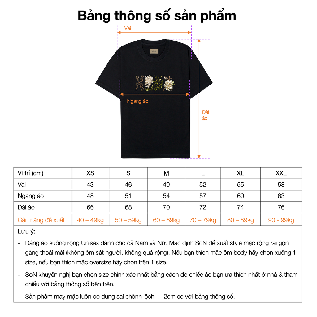 Áo Thun Thêu Ruy Băng Thủ Công - Bạch Mã Đông Hồ