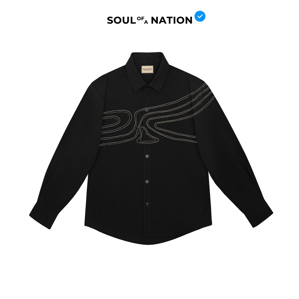 Áo Sơ Mi Thêu Ruy Băng Thủ Công - Ruộng Bậc Thang