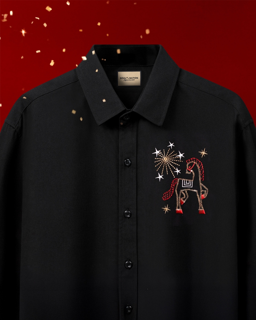 Áo Sơ Mi - Thêu Bính Ngọ Phồn Hoa