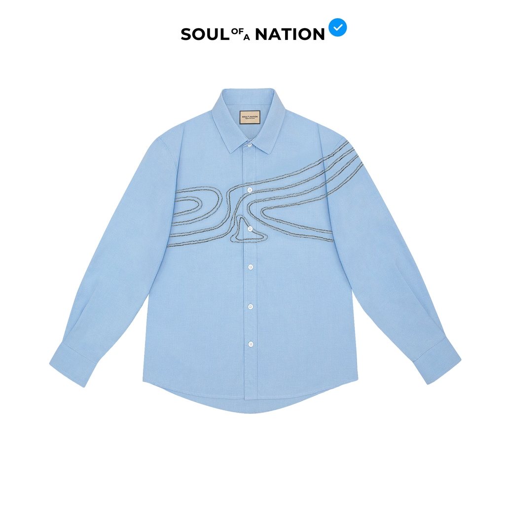 Áo Sơ Mi Thêu Ruy Băng Thủ Công - Ruộng Bậc Thang