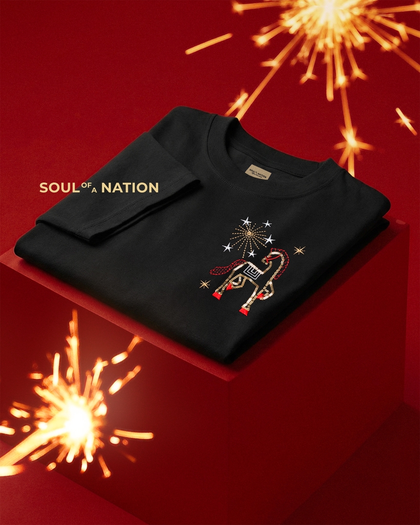 Áo Thun - Thêu Bính Ngọ Phồn Hoa