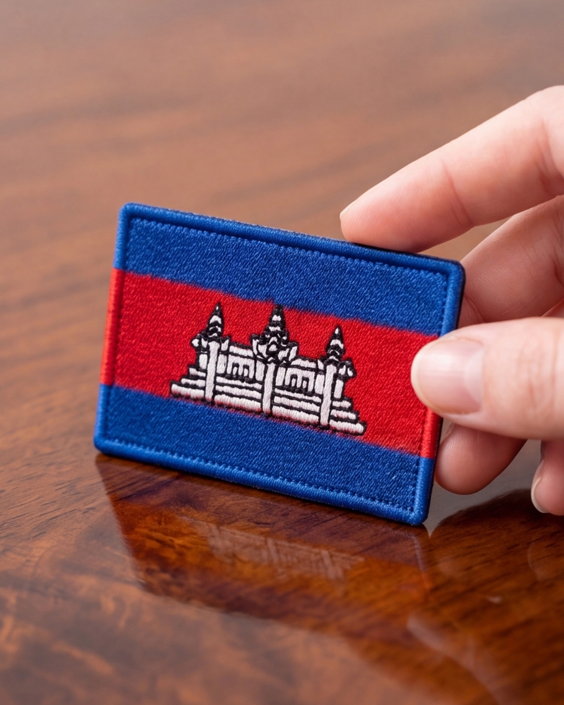 Patch Thêu - Cờ Campuchia