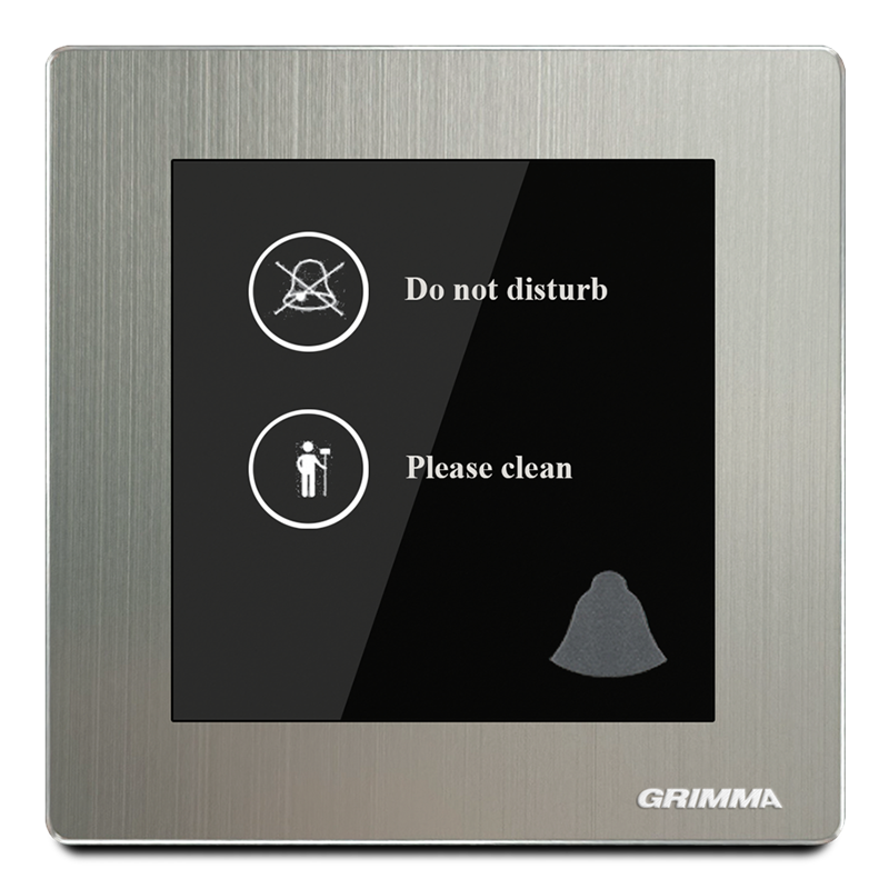 Chuông báo đừng làm phiền, mặt nhôm, xám - Grimma G522DB