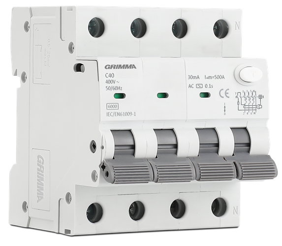 Aptomat chống giật và chống quá tải RCBO Grimma 4P