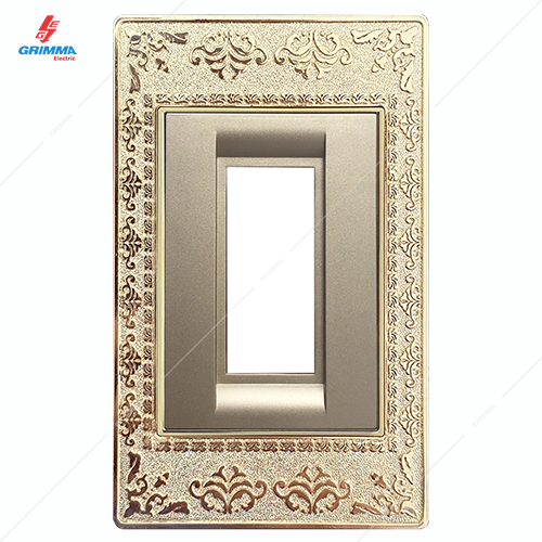Mặt viền dùng cho MCB 1P ZinC màu gold Grimma G9 series, G9ZAX-1PMCB