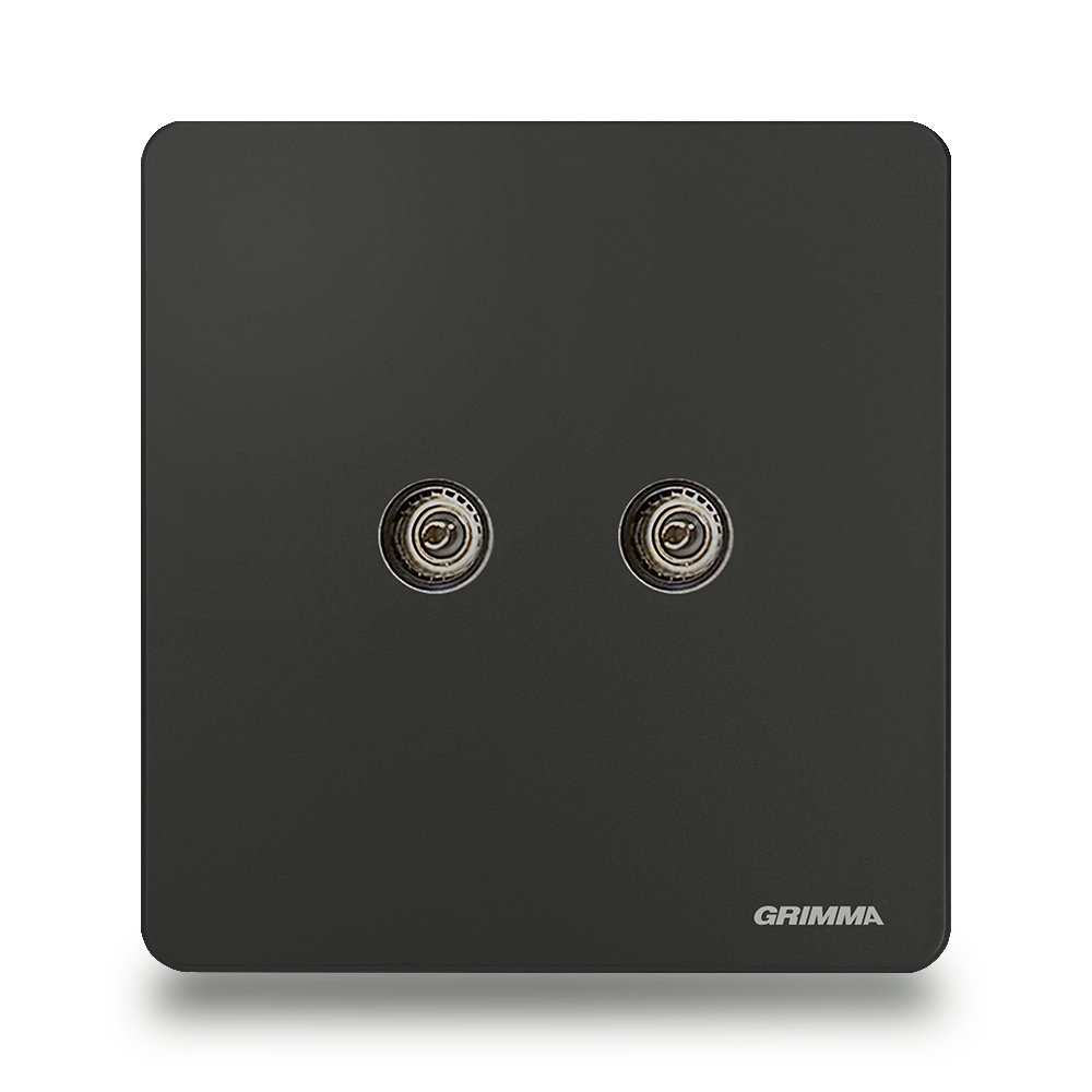 Bộ ổ cắm đôi tivi Grimma G3B2TV