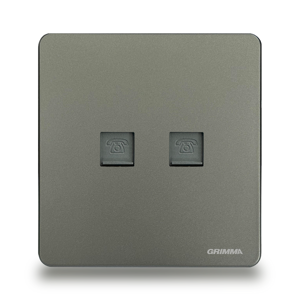 Bộ ổ cắm đôi điện thoại Grimma G42TEL