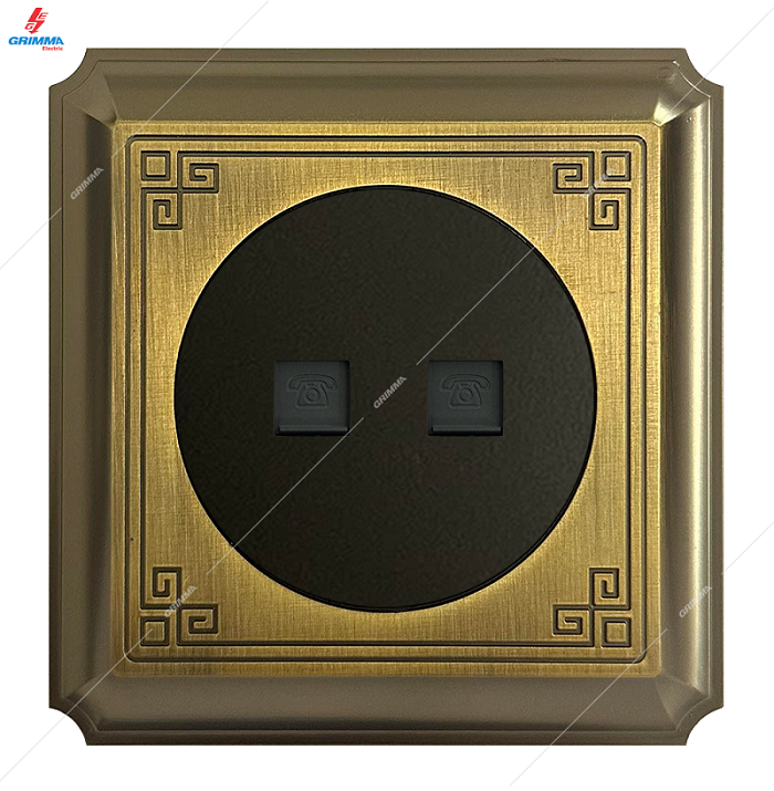 Bộ ổ cắm đôi điện thoại Grimma G882TEL