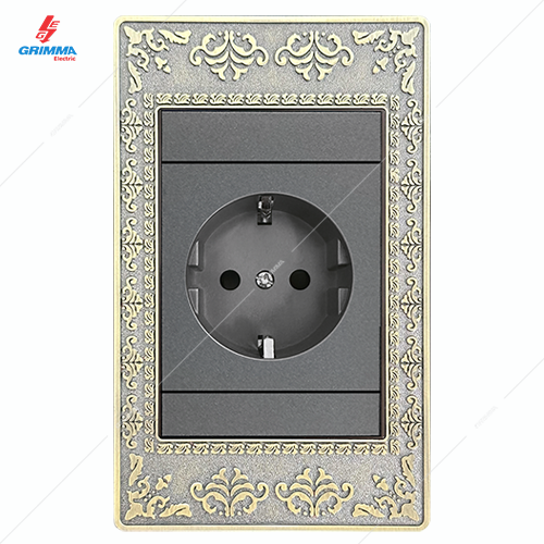 Bộ ổ cắm chuẩn Đức (ổ cắm tròn schuko) GRIMMA G8ZAXSCK