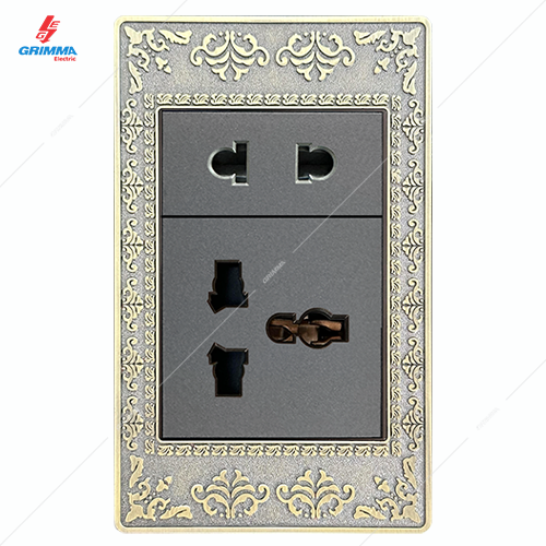 Bộ ổ cắm 2 chấu + 3 chấu GRIMMA G8ZAXSK2SK3