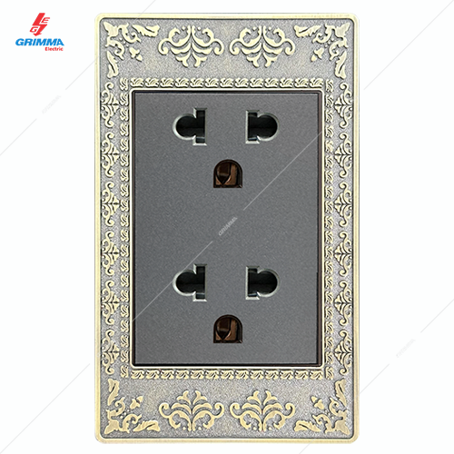 Ổ cắm đôi 3 chấu GRIMMA G8-SK333