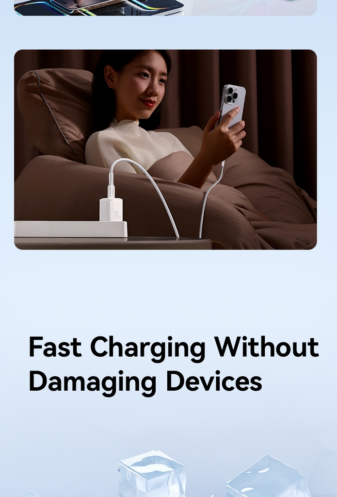 Củ sạc 30W Joyroom TCG14 nhỏ gọn di động 3 cổng sạc Lightning Type-C USB