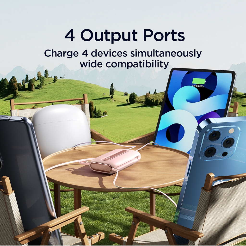 Sạc dự phòng 22.5W Joyroom L012 Colorful 20.000mAh tích hợp cáp sạc điện thoại chứng nhận CCC-FCC-CE